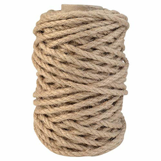 Natural Jute Twine 5mm 100 Feet Crafting Twine String for Crafts Gift,  Craft Projects, Wrapping, Bundling, Packing, Gardening and More, Jute Rope  to