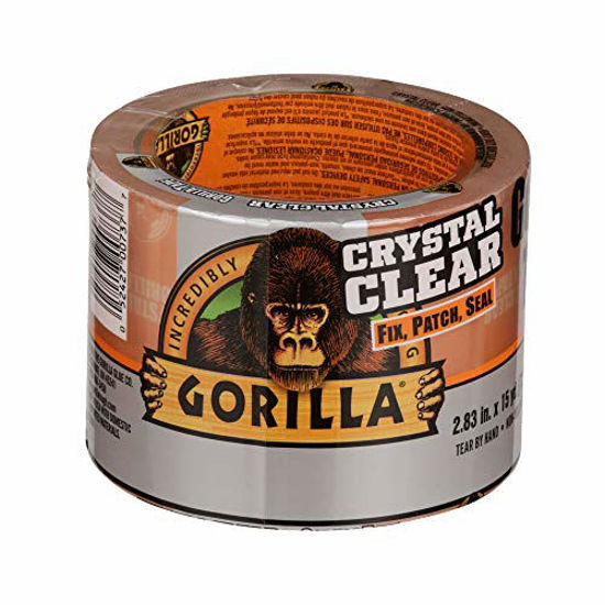 Picture of Gorilla Crystal Clear Repair Duct Tape Tough & Wide, 2.88" x 15 yd, Clear, (Pack of 1)