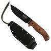 Picture of ESEE-6 1095 Carbon Steel, Black Sheath (Black Blade, Natural Canvas Micarta 3D Handle)