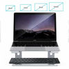 Picture of Laptop Stand for Desk, Detachable Laptop Riser Notebook Holder Stand Ergonomic Aluminum Laptop Mount Computer Stand, Compatible with MacBook Air Pro, Dell XPS, Lenovo More 10-18" Laptops