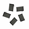 Picture of Patu Mini Zipper Mesh Bags, 3" x 4", Size XS / A8, 5 Pieces, Keychain Pouch Key Holder, Coin Purse, Clear Travel Kit Small Item Cosmetic Organizer, Black