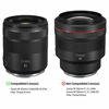 Picture of Lens Hood for Canon RF 85mm F2 Macro is STM Lens on EOS R6 R5 RP R Camera, RF 85mm Lens Hood Reversible Lens Hood Replace Canon ET-77 Hood, Compatible with 67mm Filters and 67mm Lens Cap