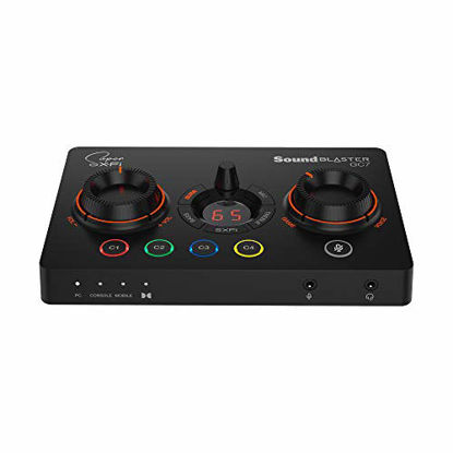 Picture of Creative Sound Blaster GC7 Game Streaming DAC Amp ft Programmable Buttons, Super X-Fi, 7.1 Virtual Surround, Battle Mode, Scout Mode, GameVoice Mix, for PC, PS4/PS5, Nintendo Switch, Xbox