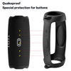 Picture of Silicone Case Cover for JBL Charge 5 Portable Bluetooth Speaker, Travel Gel Soft Skin,Waterproof Rubber Carrying Pouch with Strap(Black)