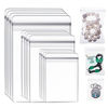 Picture of Jewelry Bag Self Seal Plastic Zipper Bag Clear PVC Rings Earrings Packing Storage Pouch Jewelry Transparent Lock Bags for Holding Jewelries (2 x 2.8, 2.8 x 4, 3.5 x 5 Inch)