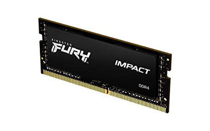 Picture of Kingston FURY Impact 16GB 2666MHz DDR4 CL15 Laptop Memory Single Stick KF426S16IB/16, Black