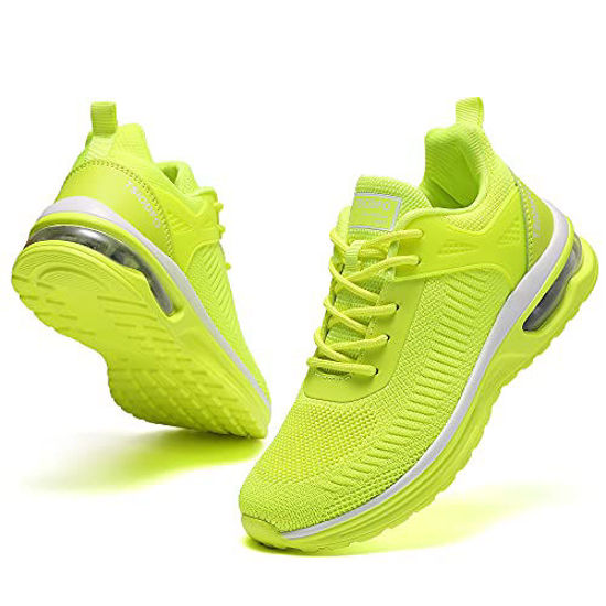 Fluorescent green cheap tennis shoes