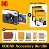 Picture of Kodak Mini Shot 3 Retro Accessory Gift Bundle 3x3 2-in-1 Instant Camera & Photo Printer, Compatible with iOS, Android & Bluetooth, Real Photo HD, 4PASS Technology & Laminated Finish - White