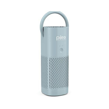 Picture of Pure Enrichment PureZone Mini Portable Air Purifier - True HEPA Filter Cleans Air, Helps Alleviate Allergies, Eliminates Smoke & More - Ideal for Traveling, Home, and Office Use (Starlight Blue)