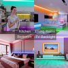 Picture of VOLIVO WiFi Smart Led Strip Lights 100ft Compatible with Alexa and Google Assistant, 2 Rolls of 50ft RGB Led Light Strip, Music Sync Color Changing Led Lights for Bedroom, Home, Kitchen, Party Decors