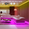 Picture of VOLIVO WiFi Smart Led Strip Lights 100ft Compatible with Alexa and Google Assistant, 2 Rolls of 50ft RGB Led Light Strip, Music Sync Color Changing Led Lights for Bedroom, Home, Kitchen, Party Decors