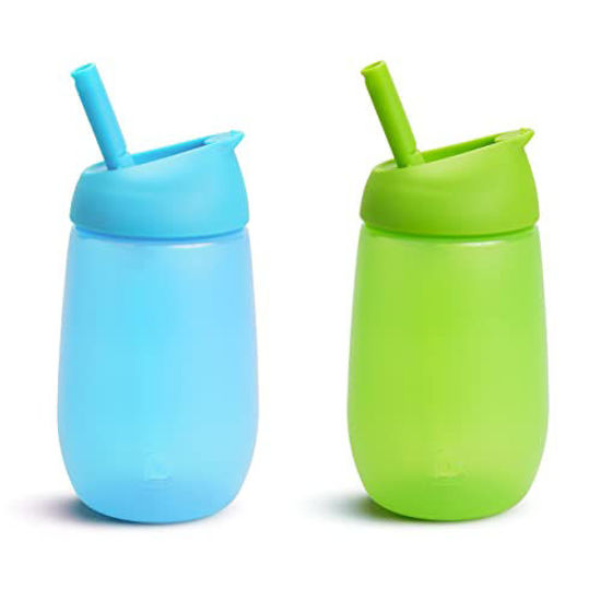 Picture of Munchkin Simple Clean Straw Cup, 10 Ounce, 2 Pack, Blue/Green