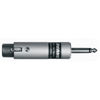 Picture of Shure A85F Transformer; Low Z, Female XLR to High Z 1/4-Inch Phone Plug