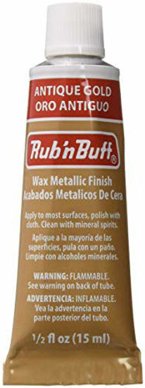 Picture of AMACO Rub 'n Buff Wax Metallic Finish, Antique Gold, 0.5-Fluid Ounce