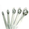 Picture of Norpro Mini Stainless Steel Measuring Spoons, Set of 5 (tad, dash, pinch, smidgen and drop)