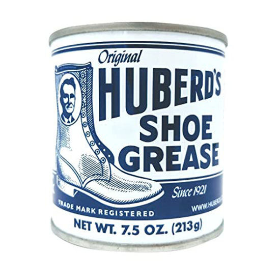 Picture of Huberd?s Shoe Grease, 7.5oz: Waterproofs, Softens, Conditions Leather. Protects Shoes, Boots, Sporting Goods, Saddle & Tack. Restores Dry, Cracked, Scratched Leather. Small Batched since 1921!