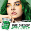 Picture of Punky Apple Green Semi Permanent Conditioning Hair Color, Non-Damaging Hair Dye, Vegan, PPD and Paraben Free, Transforms to Vibrant Hair Color, Easy To Use and Apply Hair Tint, lasts up to 35 washes, 3.5oz