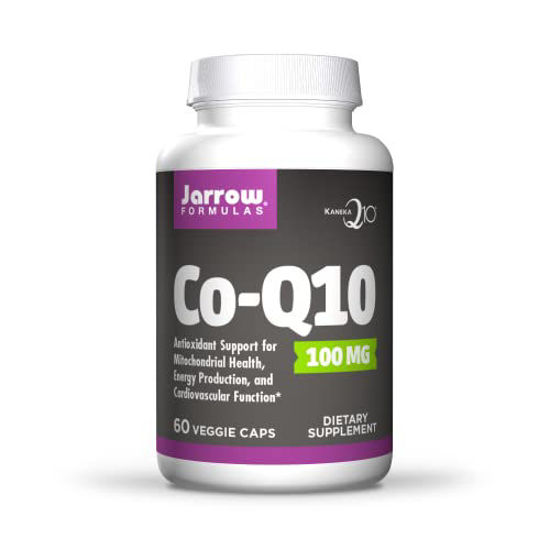 Picture of Jarrow Formulas Co-Q10 100 mg - 60 Veggie Caps - Antioxidant Support for Mitochondrial Health, Energy Production & Cardiovascular Function - Up to 60 Servings