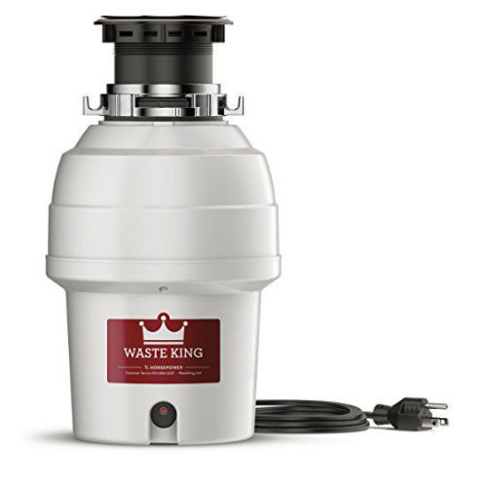 Picture of Waste King L-3200 Garbage Disposal with Power Cord, 3/4 HP , Gray