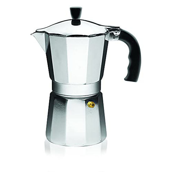 Picture of IMUSA USA B120-42V Aluminum Espresso Stovetop Coffeemaker 3-Cup, Silver