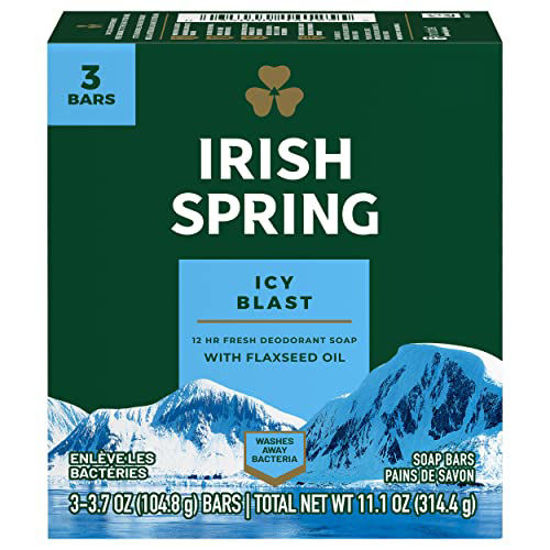 Picture of Irish Spring Bath Bar, Icy Blast 3.75 Oz, 3 x 3.75 oz bars