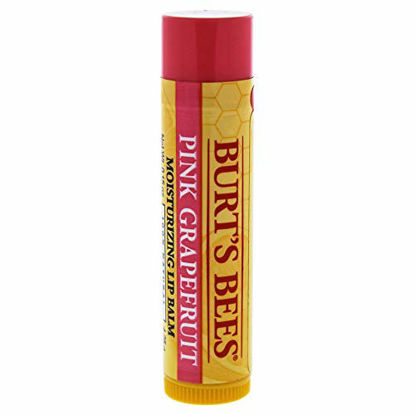 Picture of Burt's Bees 100% Natural Moisturizing Lip Balm, Pink Grapefruit with Beeswax & Fruit Extracts - 1 Tube