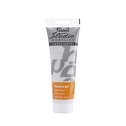 Picture of PEBEO Sand Texture Gel Studio Acrylics Auxiliaries, White, 8 Fl Oz