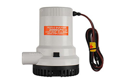 Picture of SEAFLO Non Automatic Bilge Pumps for Boats 2000 GPH 12V Boat Marine Plumbing Electric