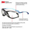 Picture of 3M Safety Glasses, Virtua CCS, ANSI Z87, Anti-Fog, Clear Lens, Blue Frame, Corded Ear Plug Control, Removable Foam Gasket