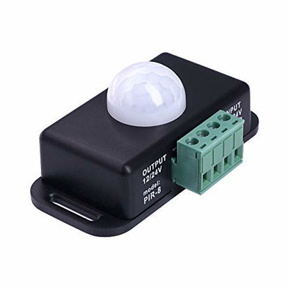 Picture of Sensky BS009 12V 24V PIR Sensor LED Motion Sensor Switch Motion Timer Function Sign Control PIR Controller LED Strips Lighting