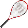 Picture of Wilson Federer Adult Recreational Tennis Racket - Grip Size 3 - 4 3/8", Red/White/Black