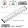 Picture of Stick-on Anywhere Portable Little Light Wireless LED Under Cabinet Lights 10-LED Motion Sensor Activated Night Light Build in Rechargeable Battery Magnetic Tap Lights for Closet, Cabinet RXWLKJ