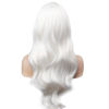 Picture of BERON 26 Inches White Wig Long Wavy Wig with Bangs Synthetic Wig Long Wig White Wigs for Daily Party with Wig Cap