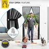 Picture of AUGO Magnetic Screen Door - Self Sealing, Heavy Duty, Hands Free Mesh Partition Keeps Bugs Out - Pet and Kid Friendly - Patent Pending Keep Open Feature - 38 Inch x 83 Inch