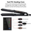 Picture of Steam Hair Straightener Flat Iron Professional Ceramic Tourmaline 2-in-1 Straightening Iron, Adjustable 300-450F Salon Heat, 110-220V Dual Voltage, Black