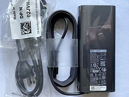 Picture of Dell 130W USB-C/USB Type C Replacement AC Adapter for Precision 5530 2in1,XPS 15 2in1 9575, DP/N 0M0H25/M0H25, 0K00F5/K00F5,Model DA130PM170,HA130PM170