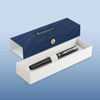 Picture of Waterman Graduate Allure Fountain Pen, Black Lacquer, Fine Nib, Blue Ink, Gift Box