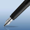 Picture of Waterman Graduate Allure Fountain Pen, Black Lacquer, Fine Nib, Blue Ink, Gift Box