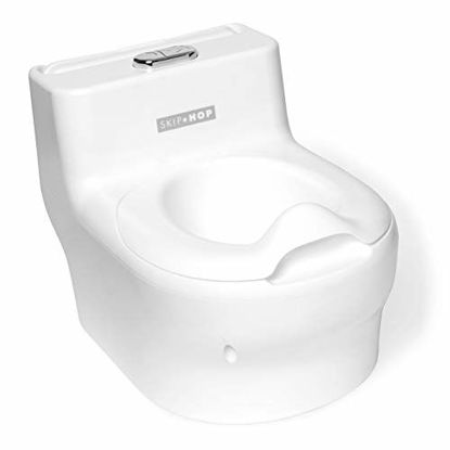 Picture of Skip Hop Potty Training Toilet with Wipes Dispenser, White