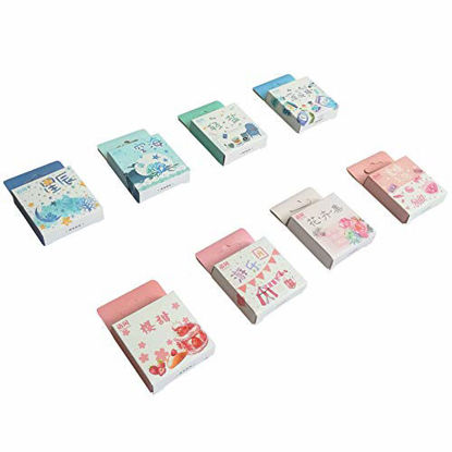 Kawaii Stationery Sticker Set (Assorted 18 Sheets) Pink Sakura Cherry Blossom Household Gardening Tool Cute Girl Flower Succulent Plants Cactus