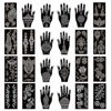 Picture of Xmasir Pack of 24 Sheets Henna Tattoo Stencil Kit / Temporary Tattoo Templates,Self-Adhesive Indian Arabian Tattoo Sticker for Body Paint New Designs