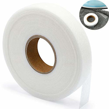 Picture of Iron-on Hemming Tape Fabric Fusing Tape Fusible Bonding Web Adhesive Tape for Bonding Clothes Jeans Pants Collars, 100 Yards (3/4 in)