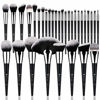 Picture of DUcare Professional Makeup Brush Set 32Pcs Makeup Brushes Premium Synthetic Kabuki Foundation Blending Brush Face Powder Blush Concealers Eye Shadows