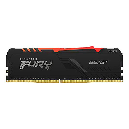 Picture of Kingston FURY Beast RGB 16GB 3200MHz DDR4 CL16 Desktop Memory Single Stick KF432C16BBA/16