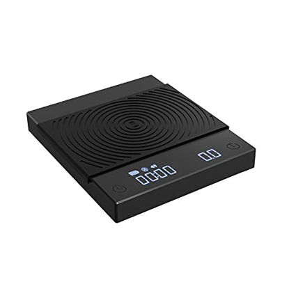 Picture of TIMEMORE Coffee Scale, 2021 New Version Black Mirror Basic Plus, Digital Espresso Coffee Scale Kitchen Scale with Auto Timing, 2000 Grams ,Black Plus