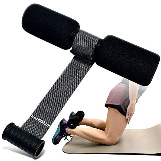 Picture of Nordstick Nordic Hamstring Curl Strap - Upgraded Stability, Speed, Comfort - PT Pro Created - 10 Second Setup, 300LB Cap - Nordic Curl Ab Home Fitness Equipment - Ab, Razor Curls, Spanish Squats