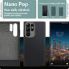 Picture of Caseology Nano Pop Silicone Case Compatible with Samsung Galaxy S22 Ultra Case 5G (2022) - Black Sesame