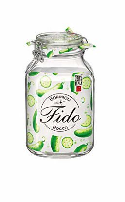 Picture of Bormioli Rocco Fido Glass Square Jar, 3 Liter