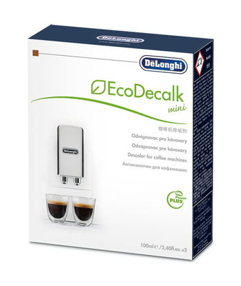 Picture of De'Longhi EcoDecalk Descaler, Eco-Friendly Universal Descaling Solution for Coffee & Espresso Machines, 2-Pack (1 use per pack)