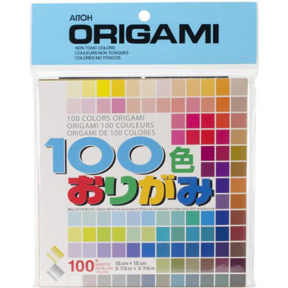 Picture of Aitoh M100C Origami Paper, 5.875 by 5.875-Inch, 100 Colors, 100-Pack